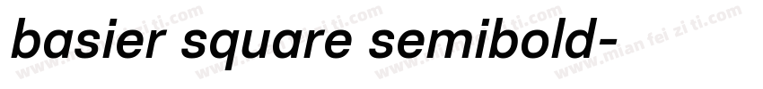 basier square semibold字体转换